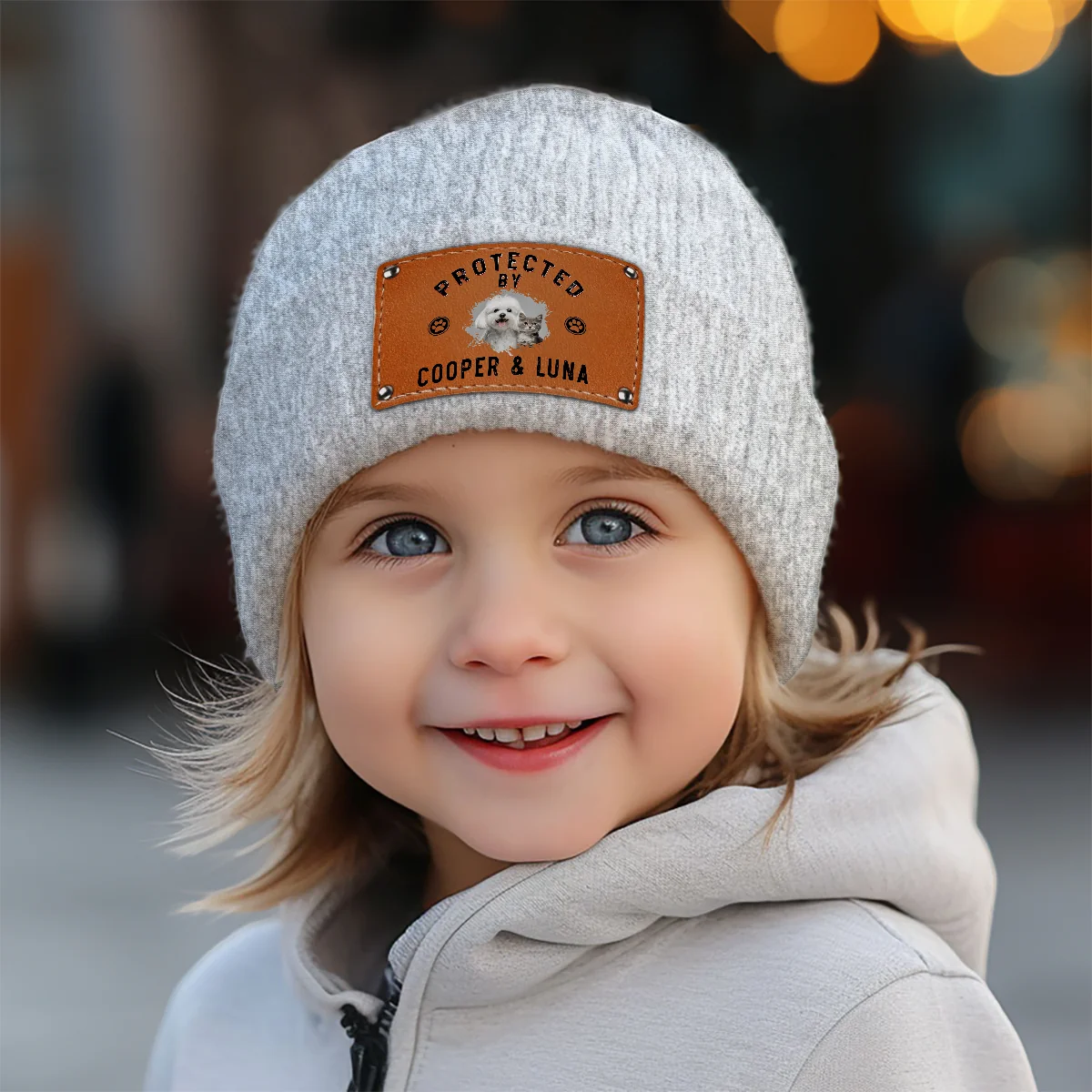 Protected By Photo - Personalized Custom Beanie - Image 4