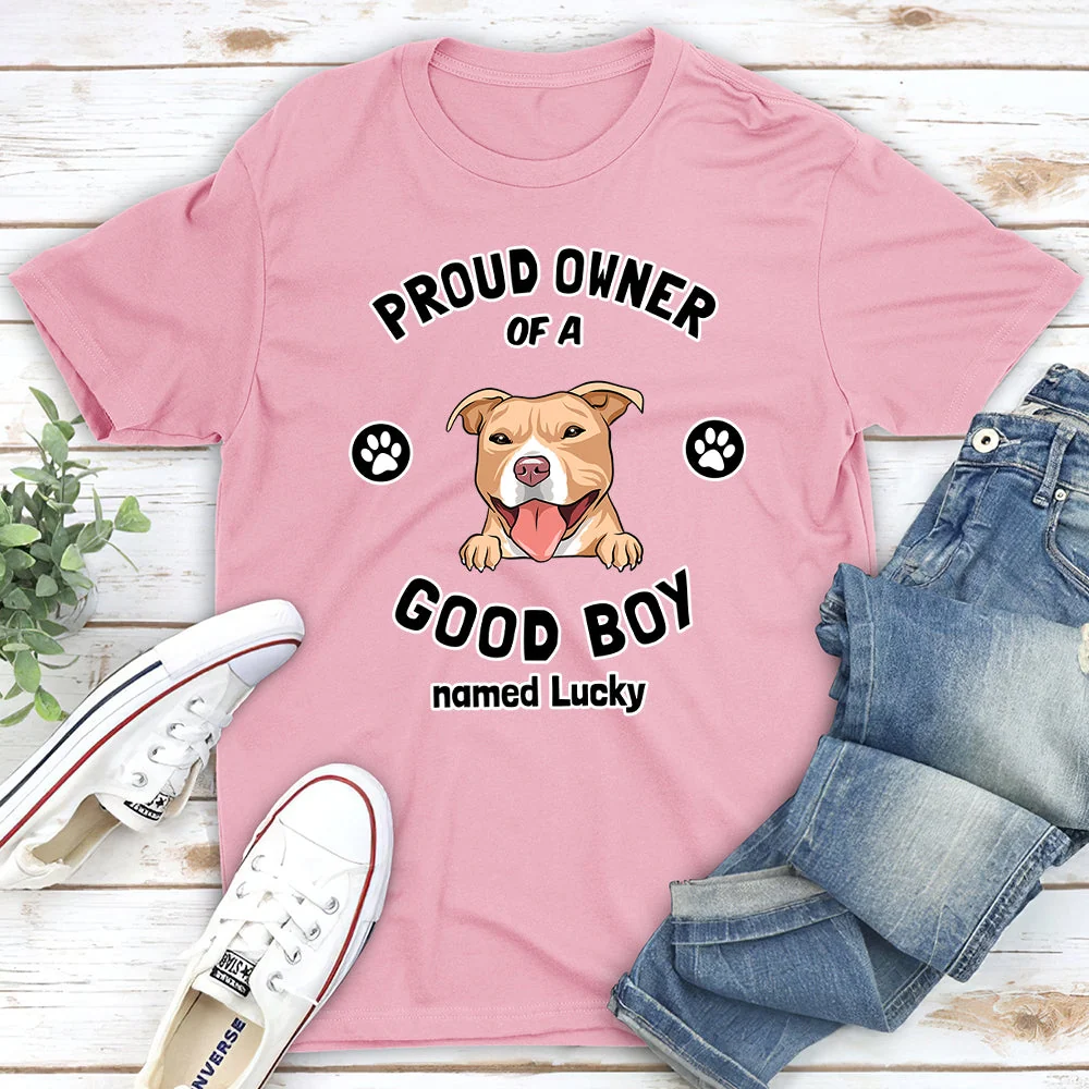Proud Dog Owner - Personalized Custom Unisex T-shirt - Image 3