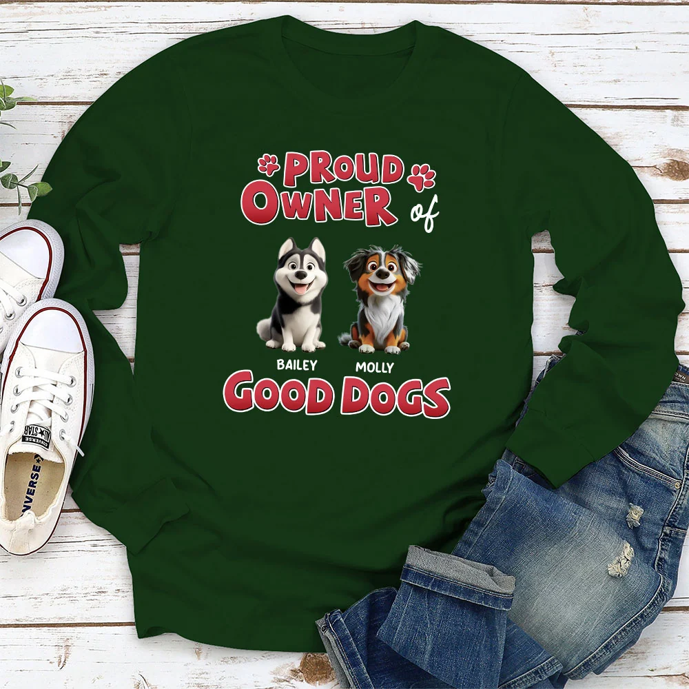 Proud Owner Of A Good Baby - Personalized Custom Long Sleeve T-shirt - Image 3