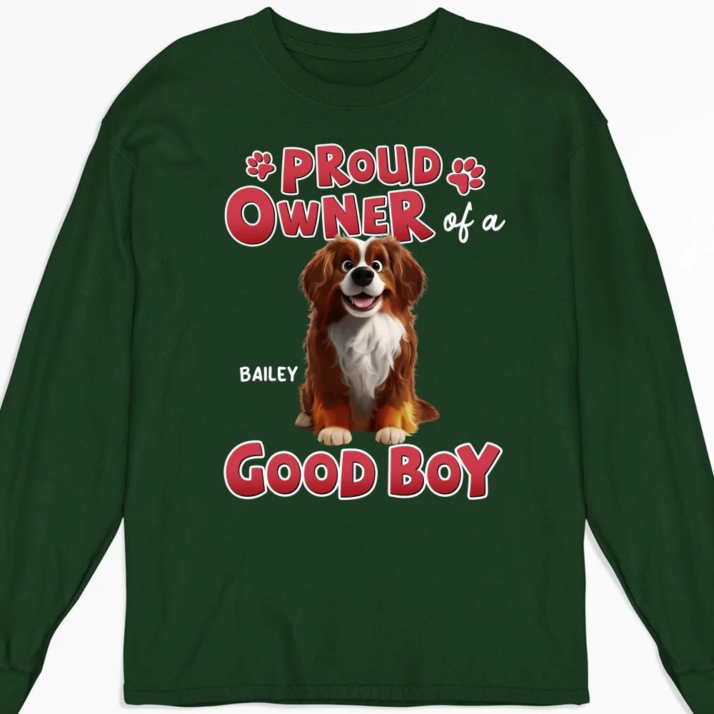 Proud Owner Of A Good Baby - Personalized Custom Long Sleeve T-shirt - Image 6