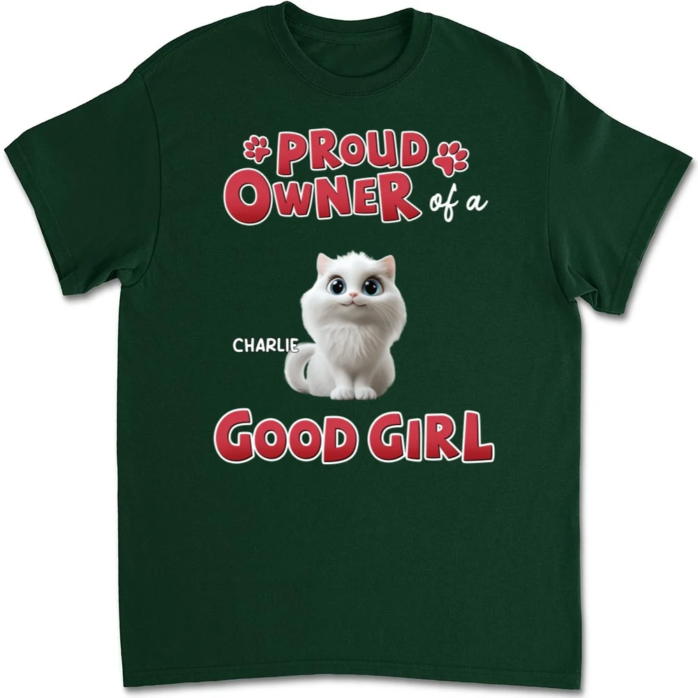 Proud Owner Of Good Cats - Personalized Custom Unisex T-Shirt - Image 7
