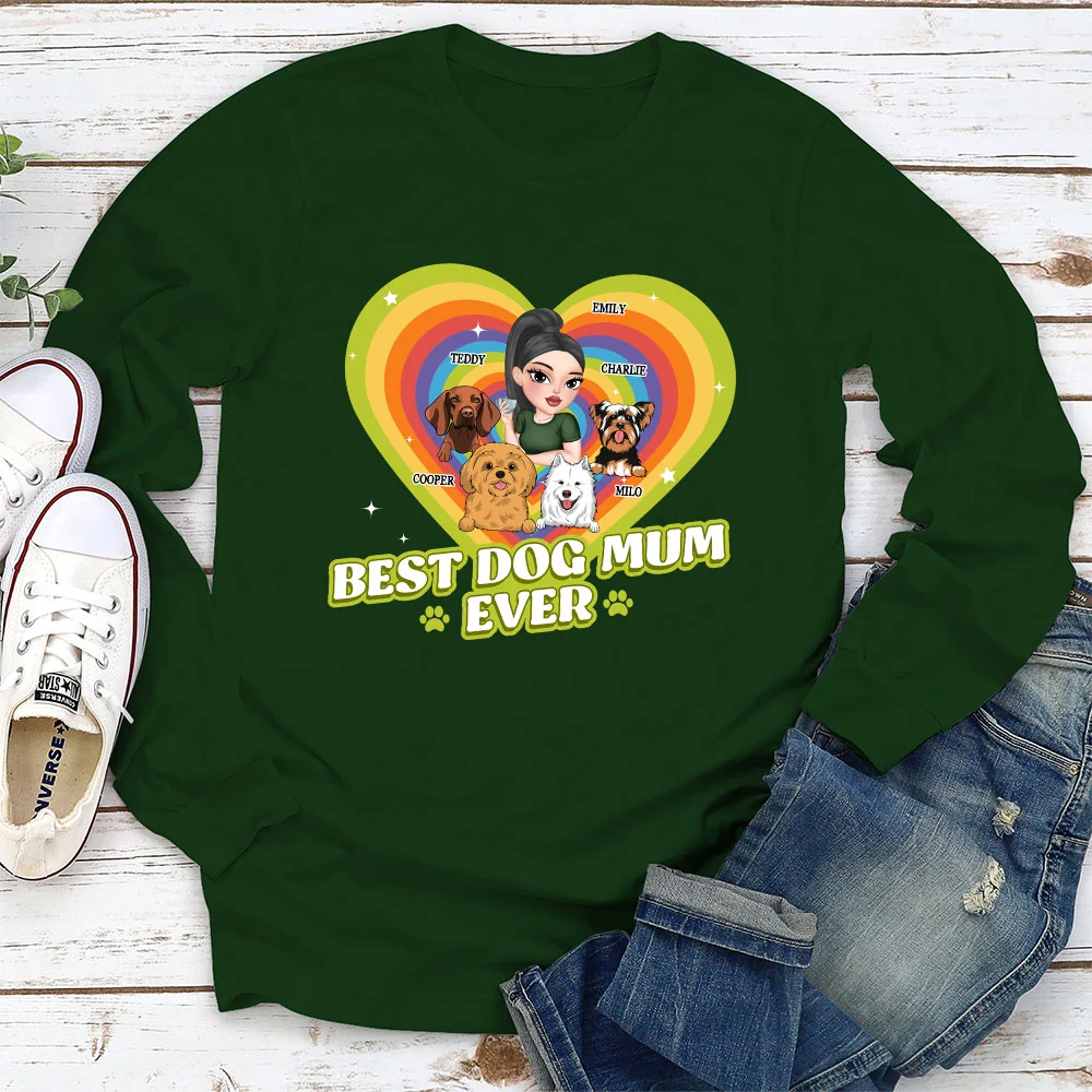 Proud To Have Lovely Dogs - Personalized Custom Long Sleeve T-Shirt - Image 4