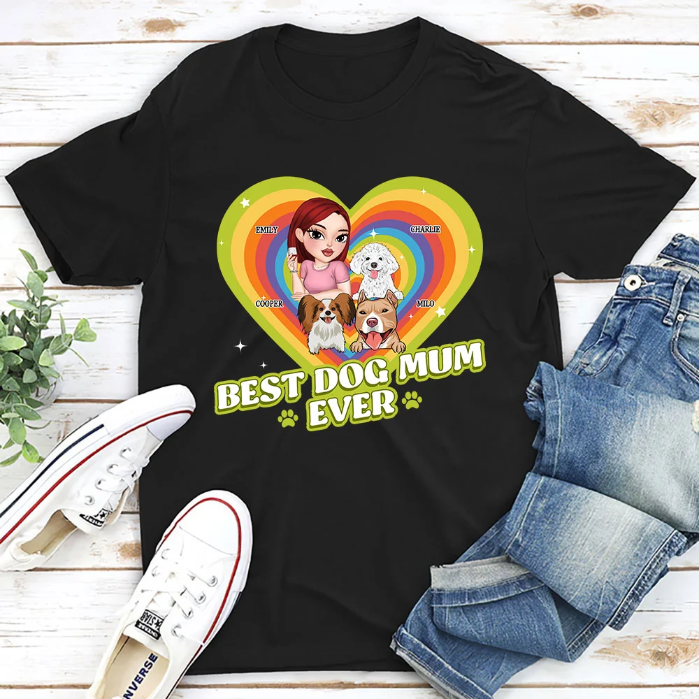 Proud To Have Lovely Dogs - Personalized Custom Unisex T-shirt - Image 2
