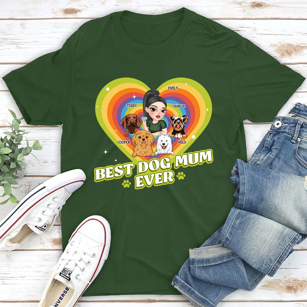 Proud To Have Lovely Dogs - Personalized Custom Unisex T-shirt - Image 5