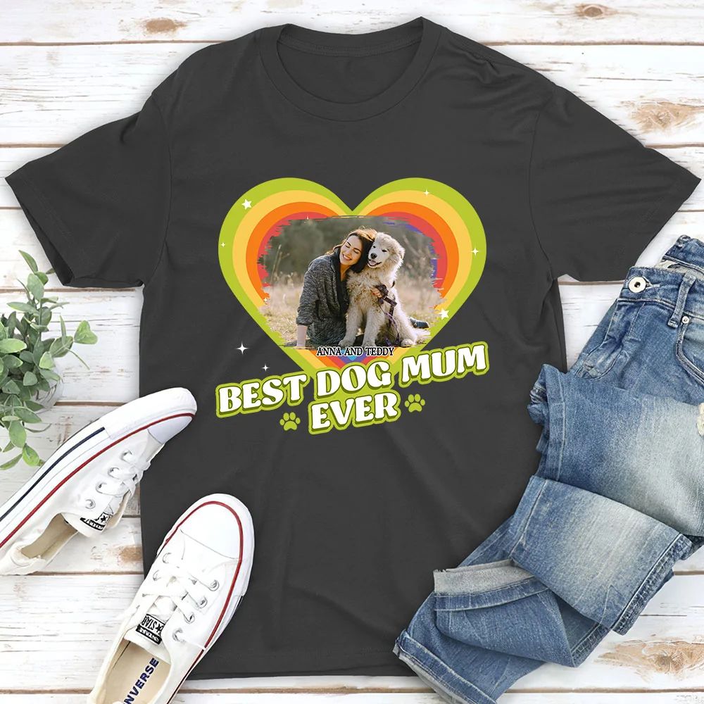 Proud To Have Lovely Dogs Photo - Personalized Custom Unisex T-shirt - Image 6