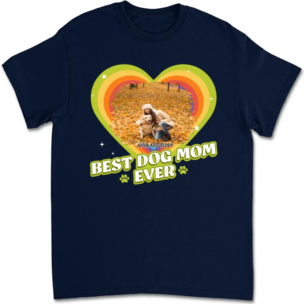 Proud To Have Lovely Dogs Photo - Personalized Custom Unisex T-shirt - Image 8