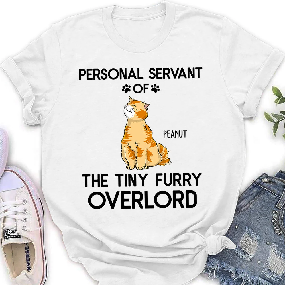 Purrsonal Servant- Personalized Custom Women's T-shirt - Image 2