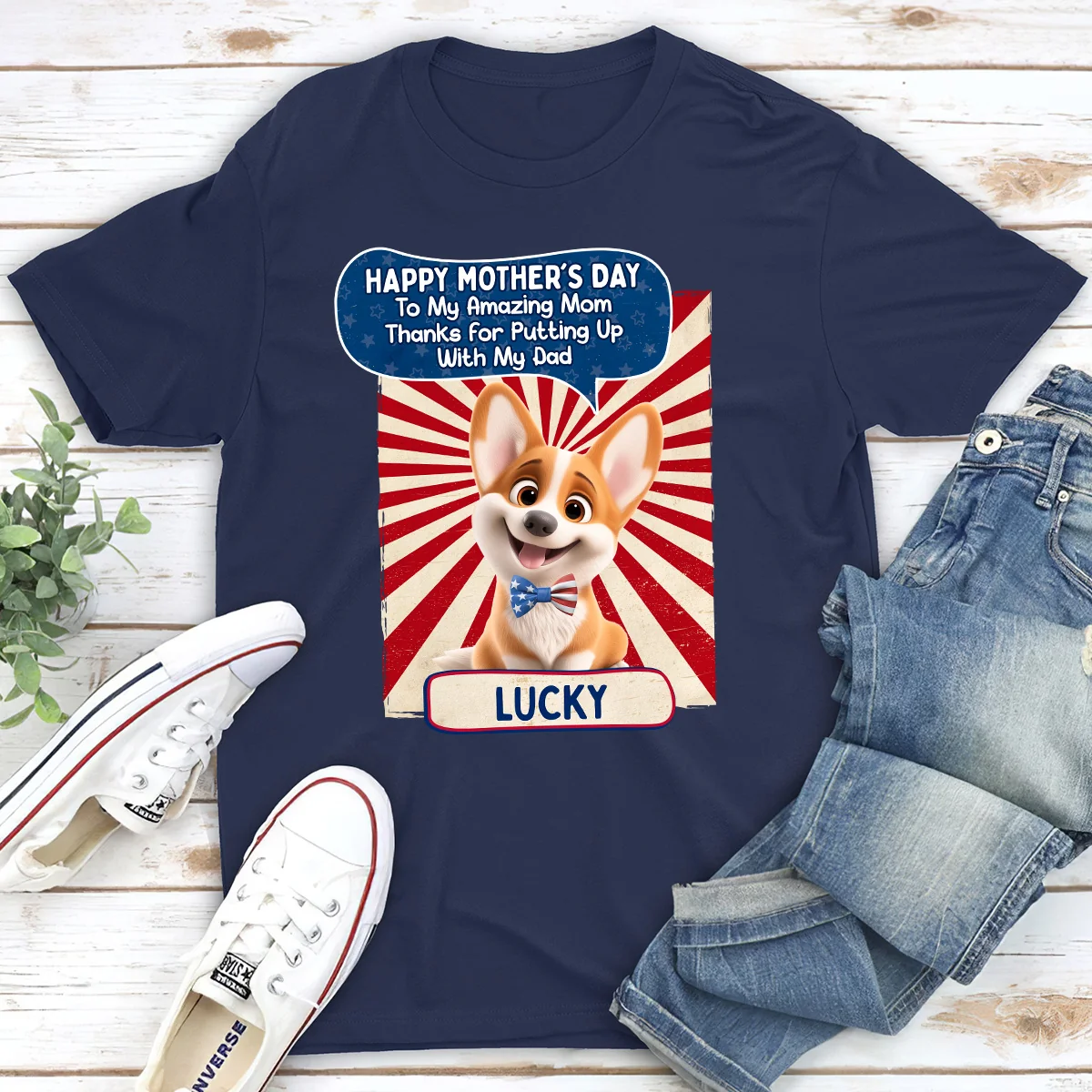 Putting Up -  Personalized Custom Unisex T-Shirt - Image 2