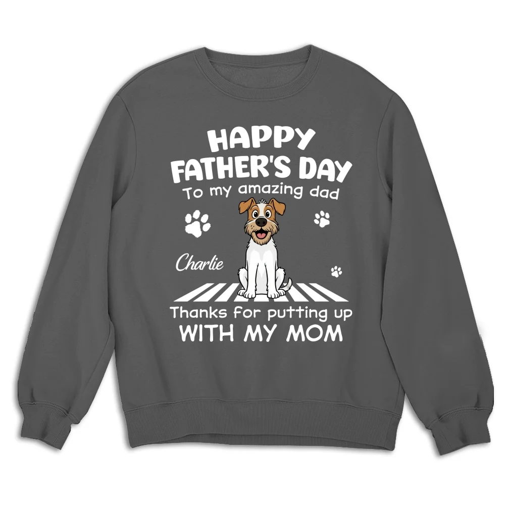 Putting Up With Funny Dad - Personalized Custom Shirt - Image 12