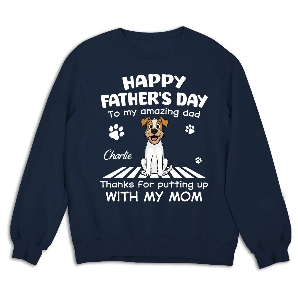 Putting Up With Funny Dad - Personalized Custom Shirt - Image 13