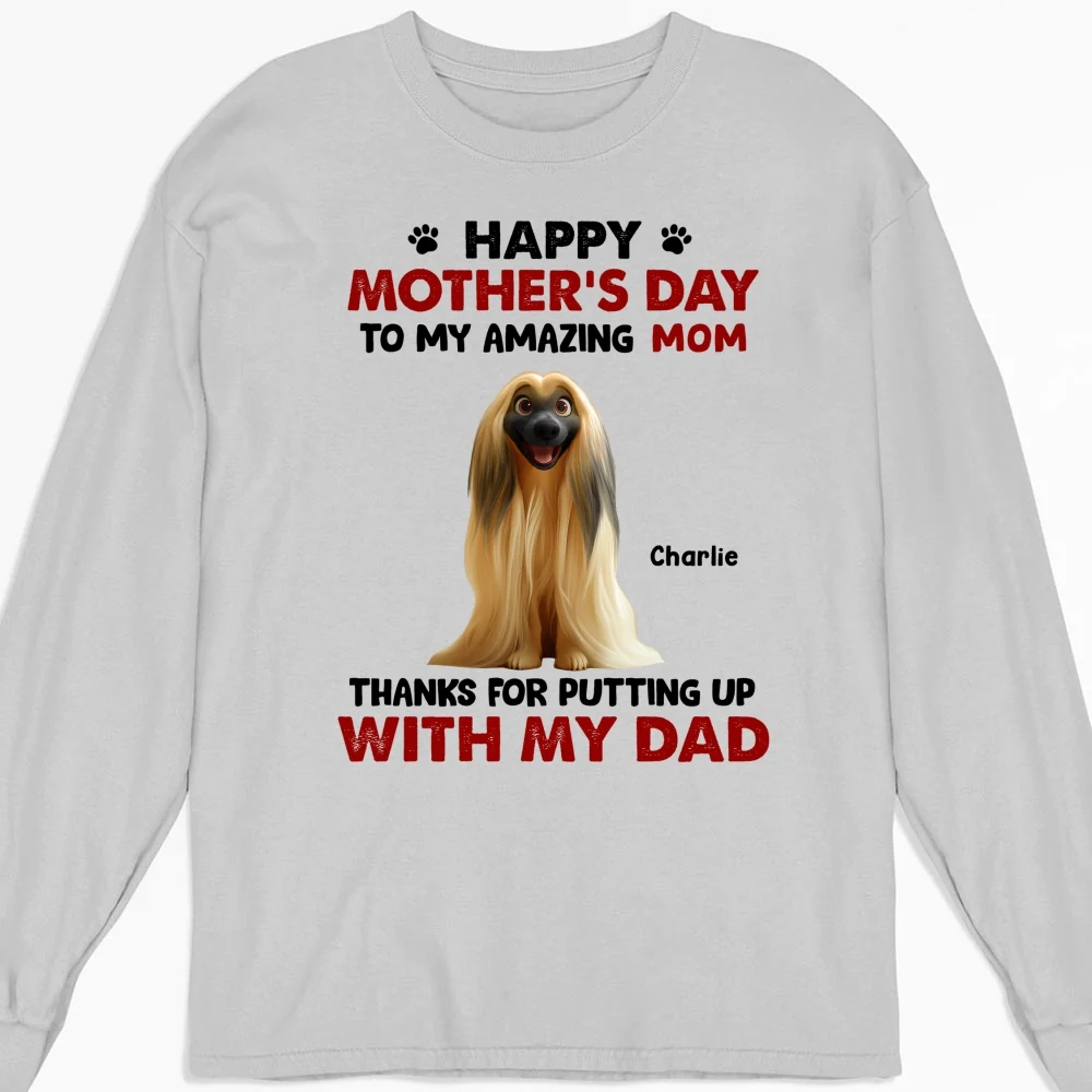 Putting Up With My Dad - Personalized Custom Long Sleeve T-shirt - Image 5