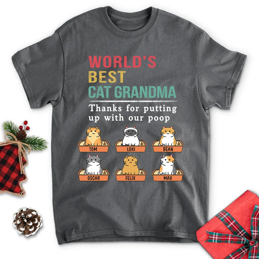 Putting Up With My Poop - Personalized Custom Unisex T-shirt - Image 3