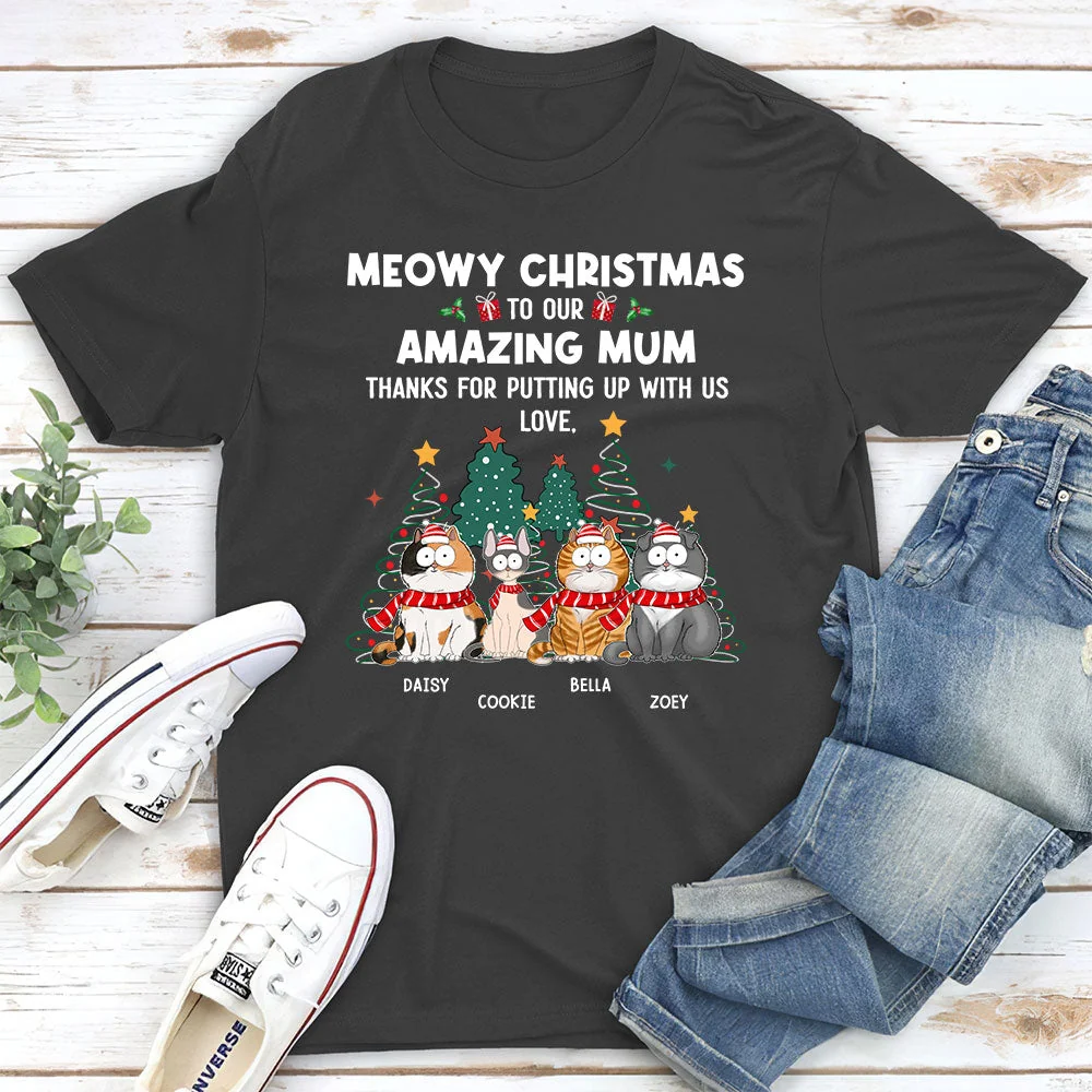 Putting Up With Us - Personalized Custom Unisex T-shirt - Image 5