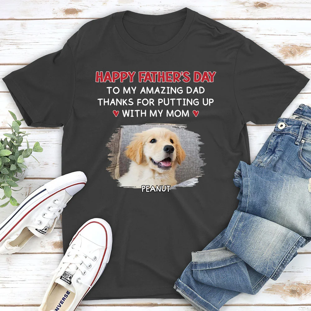 Putting Up With Version 2 Photo - Personalized Custom Unisex T-Shirt