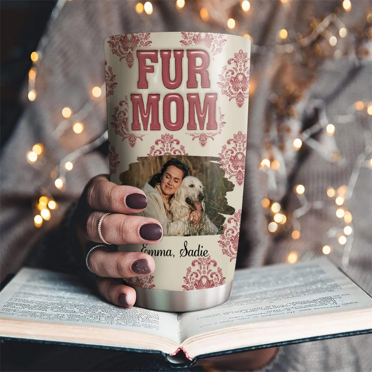 Queen Of Pets Photo - Personalized Custom 3D Inflated Effect Tumbler - Image 4