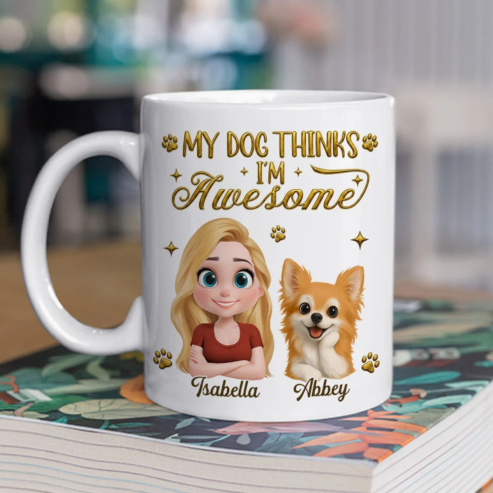 Recognized Awesome Mom - Personalized Custom 3D Effect Mug - Image 2