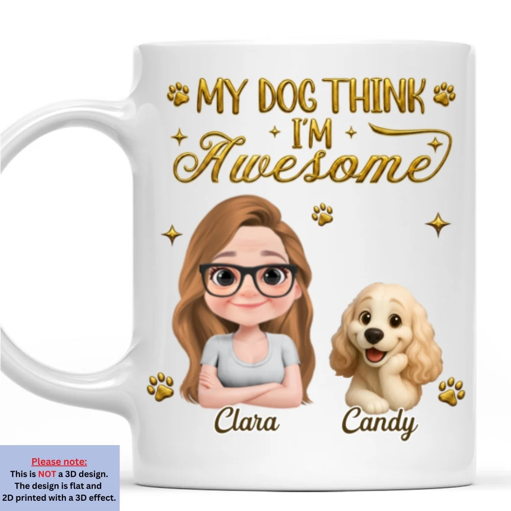 Recognized Awesome Mom - Personalized Custom 3D Effect Mug - Image 9