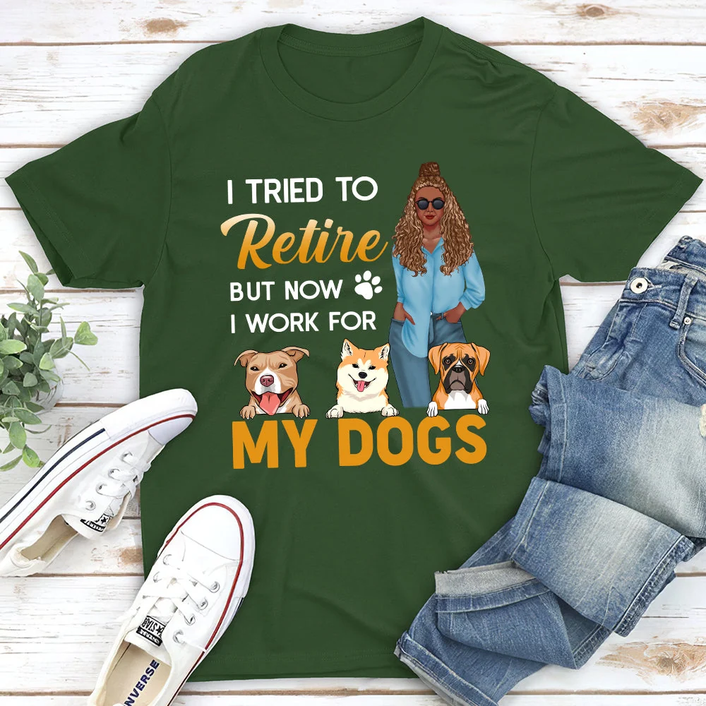 Retired Woman - Personalized Custom Unisex T-shirt - Image 3