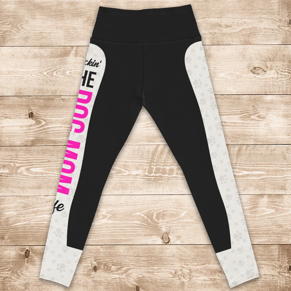 Rockin Dog Mom - High-Waisted Leggings - Image 3