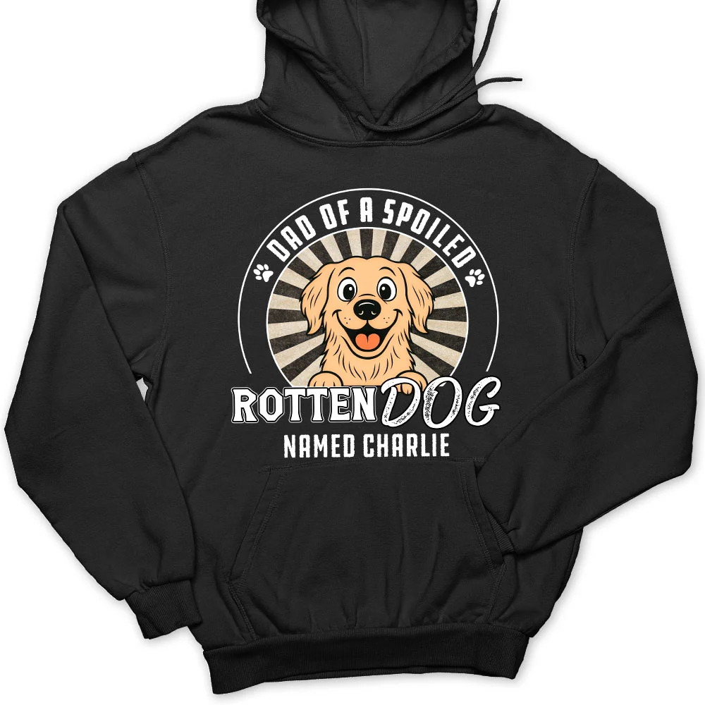 Rotten Dog Of Mom Retro - Personalized Custom Hoodie