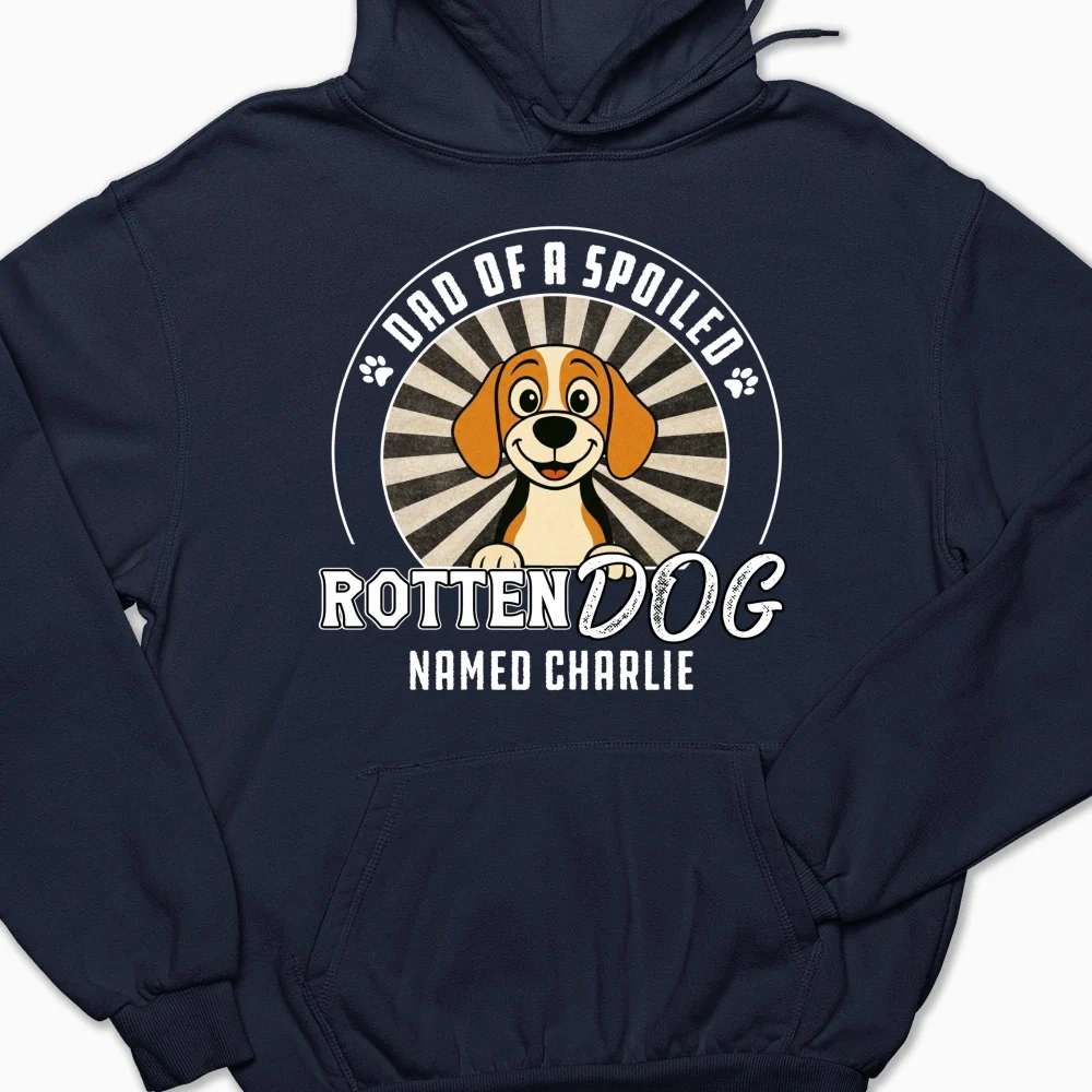 Rotten Dog Of Mom Retro - Personalized Custom Hoodie - Image 6