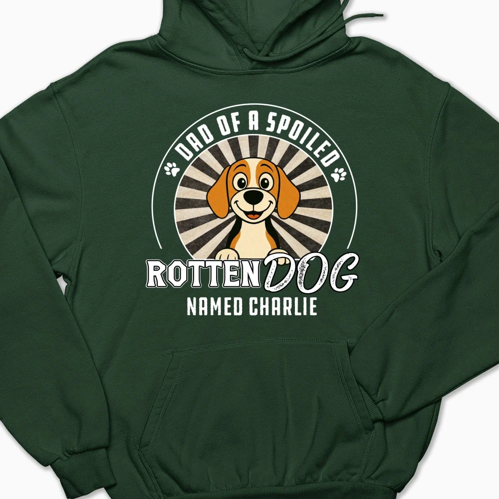 Rotten Dog Of Mom Retro - Personalized Custom Hoodie - Image 8
