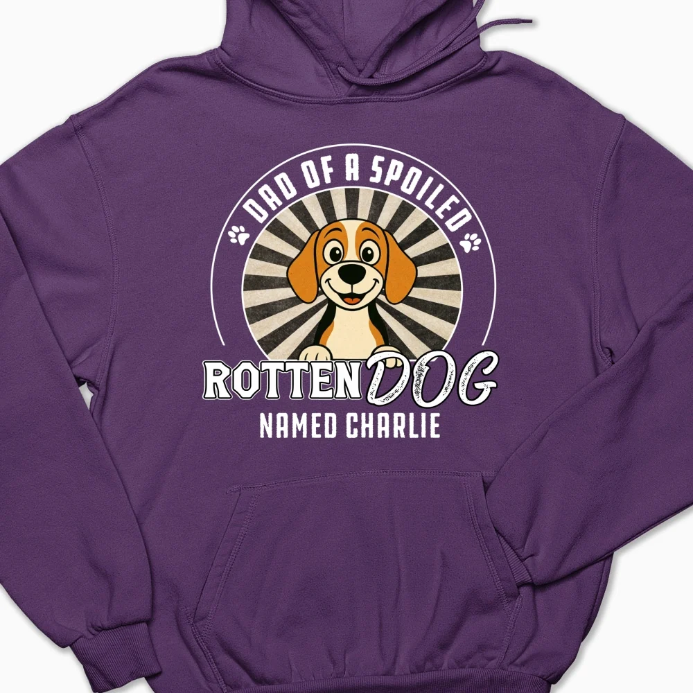 Rotten Dog Of Mom Retro - Personalized Custom Hoodie - Image 9