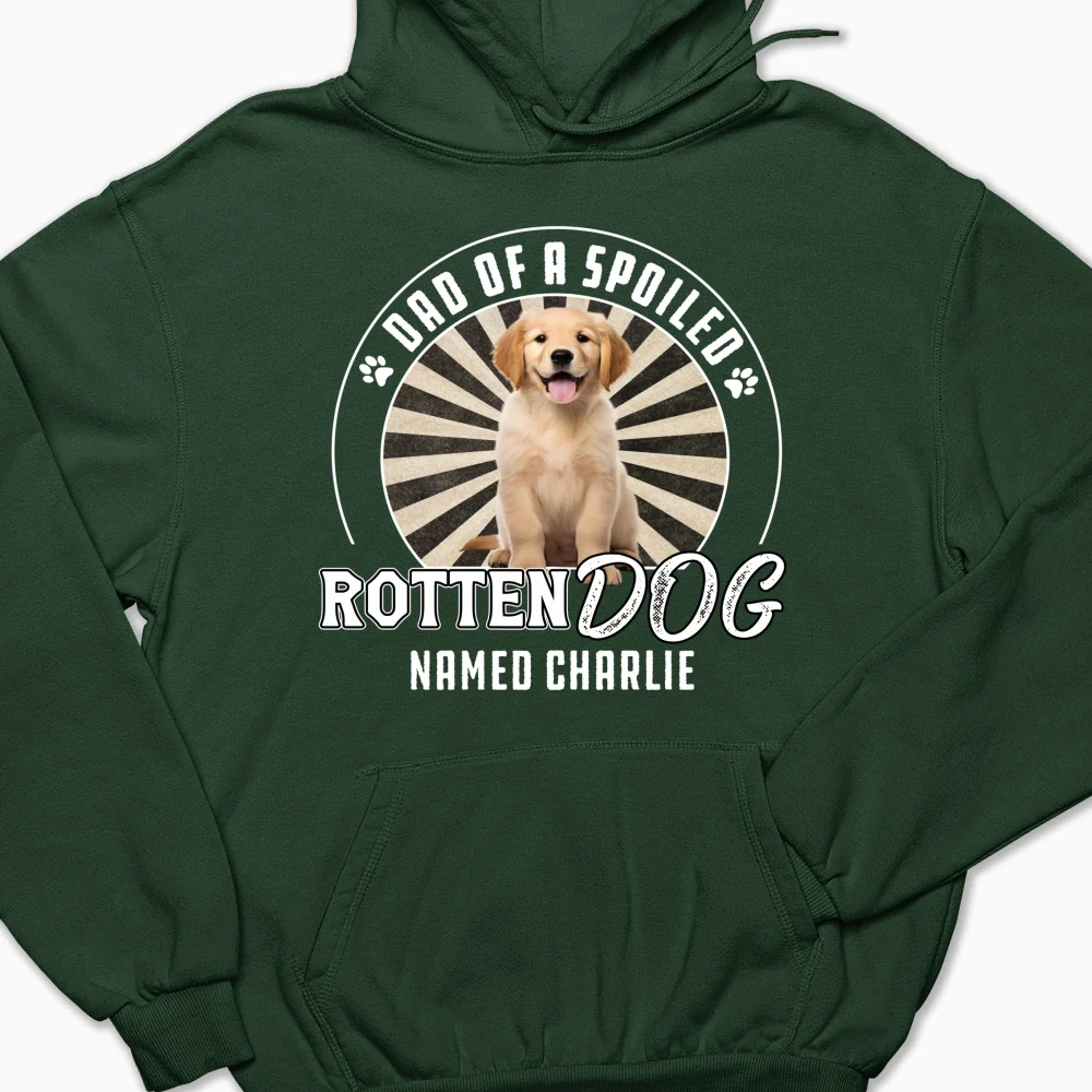 Rotten Dog Of Mom Retro Photo - Personalized Custom Hoodie - Image 4