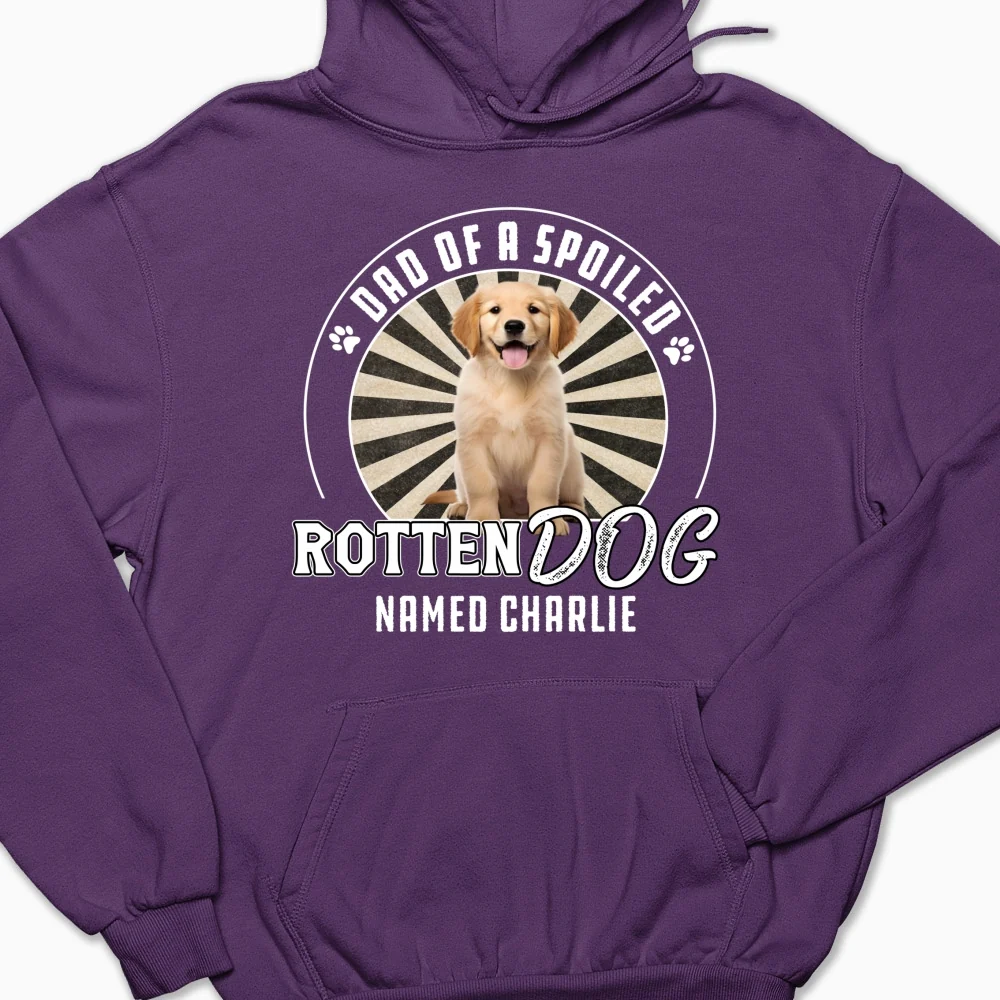 Rotten Dog Of Mom Retro Photo - Personalized Custom Hoodie - Image 5