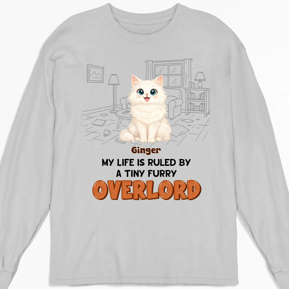 Ruled By Storybook Funny Cats - Personalized Custom Long Sleeve T-Shirt - Image 4