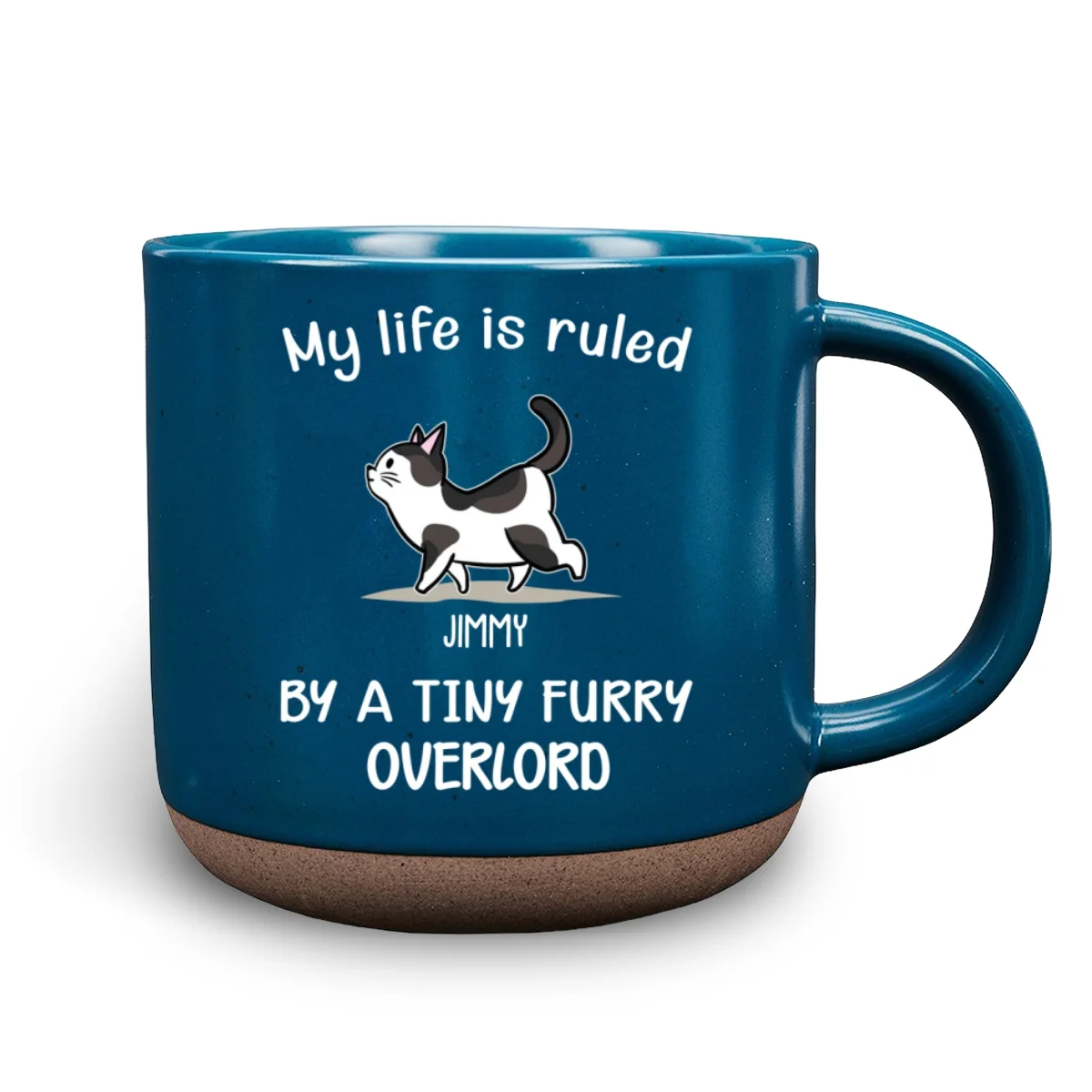 Ruled By Tiny Furry Overlords - Personalized Custom Pottery Mug - Image 7