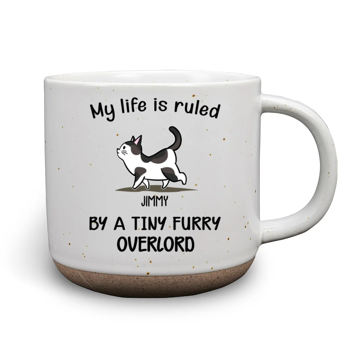 Ruled By Tiny Furry Overlords - Personalized Custom Pottery Mug - Image 8