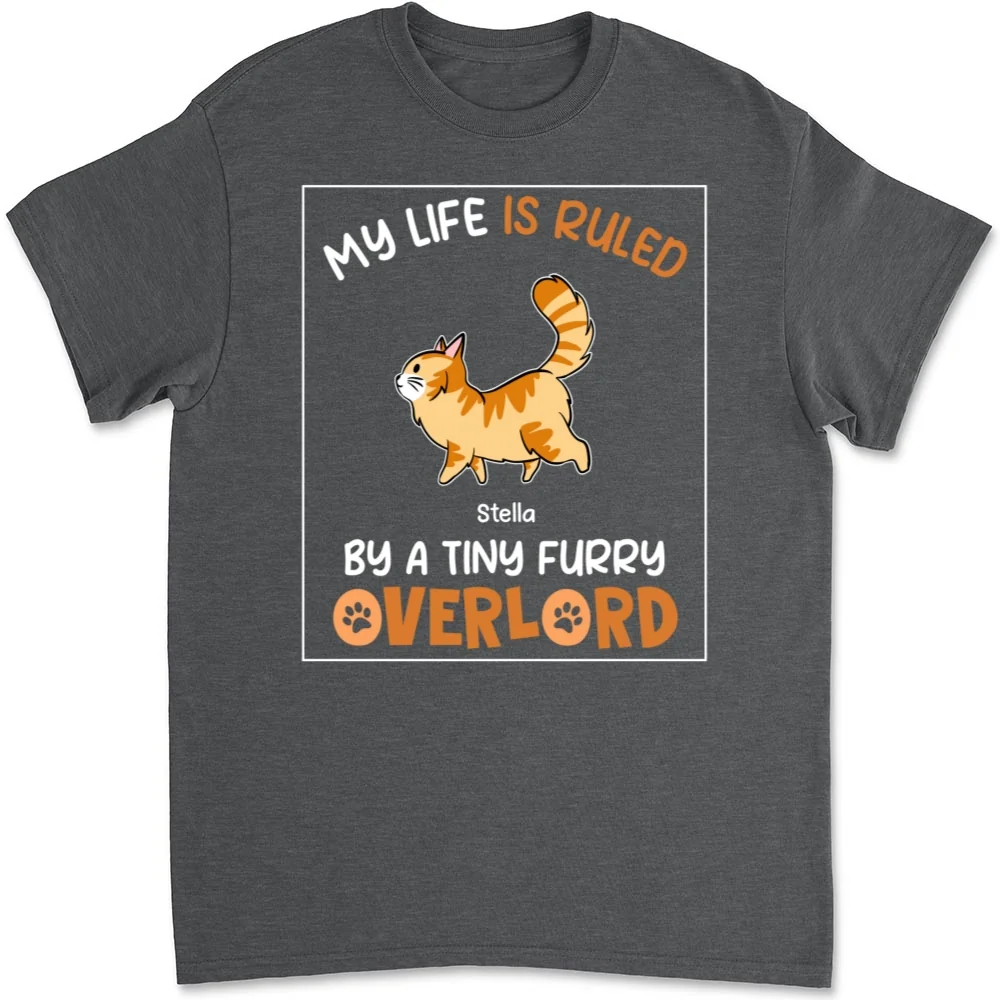 Ruled By Tiny Furry Overlords - Personalized Custom Unisex T-shirt - Image 10