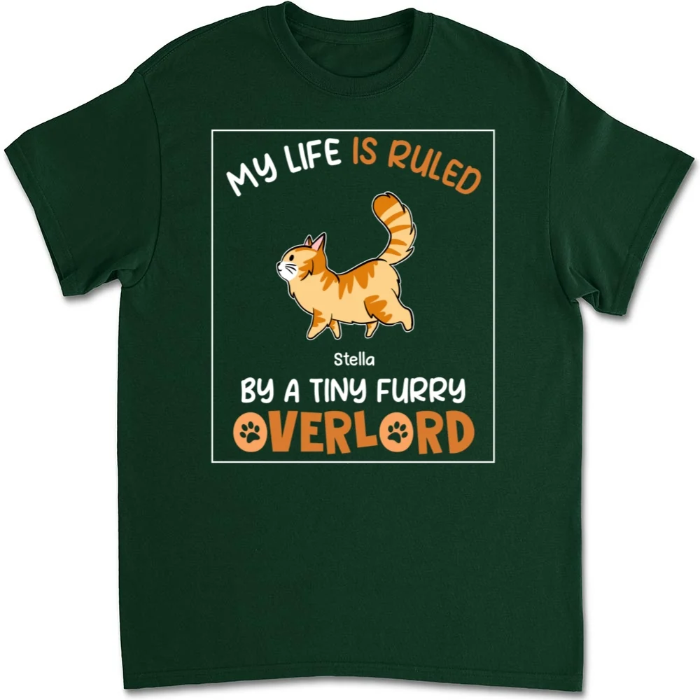Ruled By Tiny Furry Overlords - Personalized Custom Unisex T-shirt - Image 11