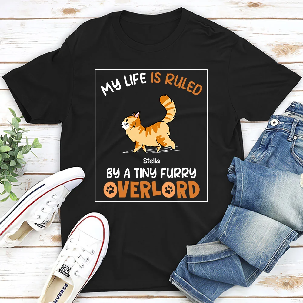 Ruled By Tiny Furry Overlords - Personalized Custom Unisex T-shirt - Image 2