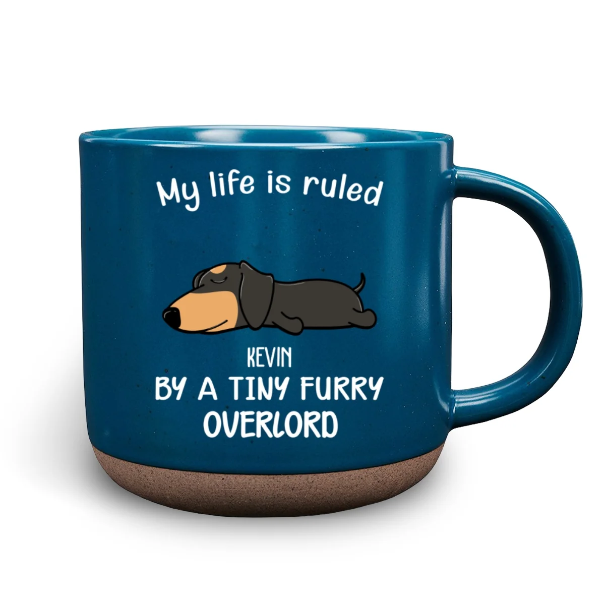 Ruled By Tiny Furry Overlords Ver Dog - Personalized Custom Pottery Mug - Image 6