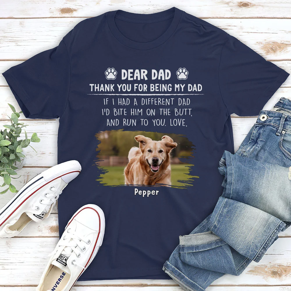 Run To You Mom Dad Photo - Personalized Custom Unisex T-Shirt