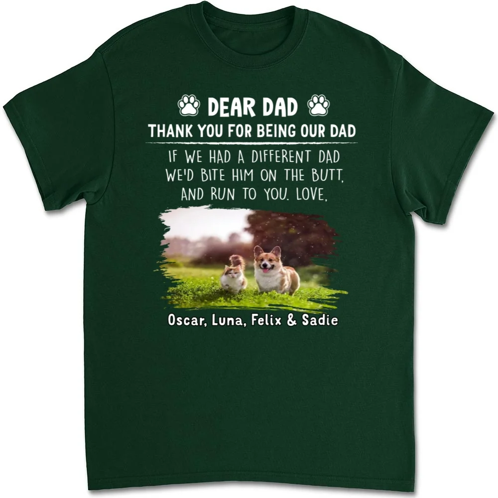 Run To You Mom Dad Photo - Personalized Custom Unisex T-Shirt - Image 5