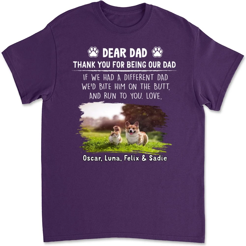 Run To You Mom Dad Photo - Personalized Custom Unisex T-Shirt - Image 6