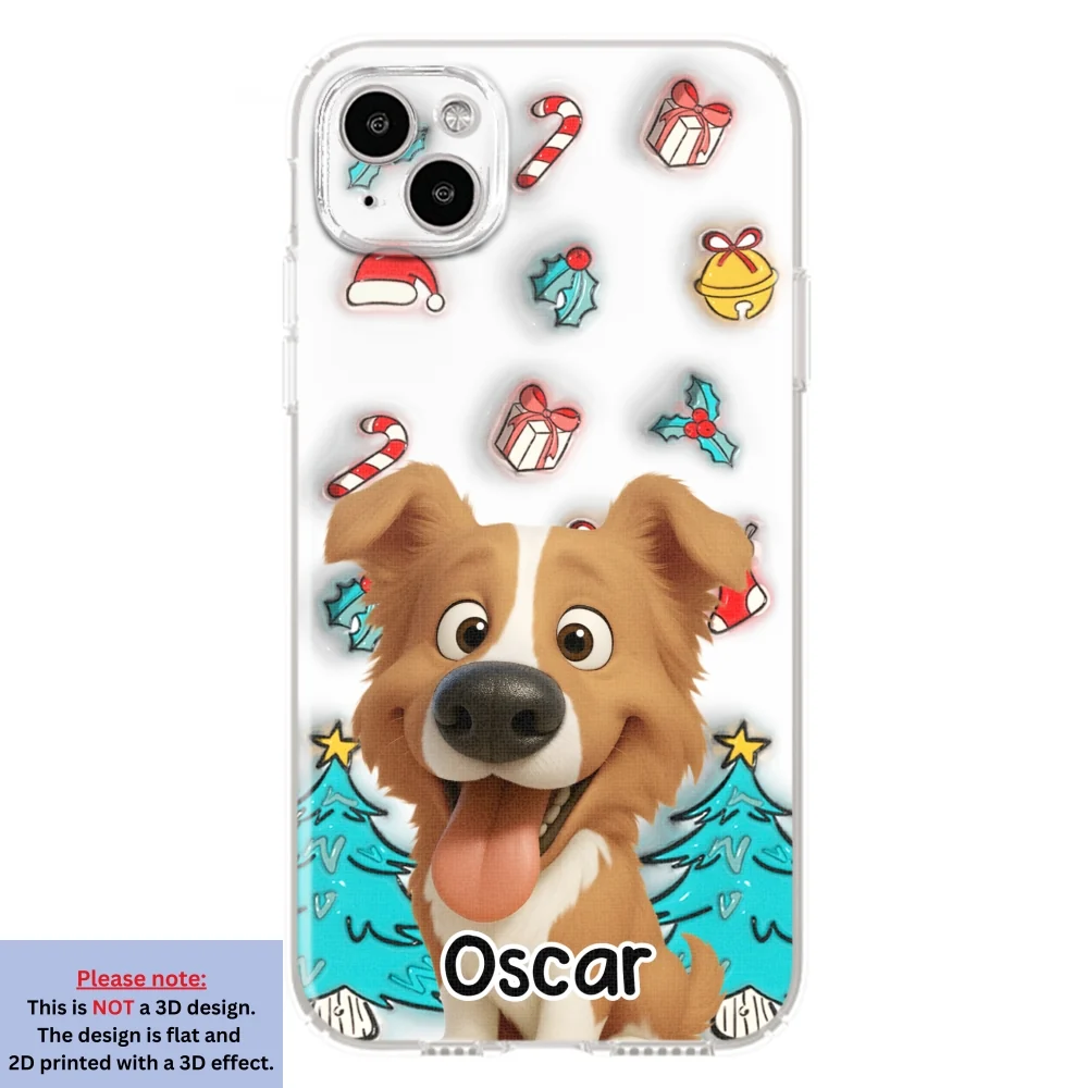Santa Is Coming - Personalized Custom 3D Inflated Effect Phone Case - Image 12