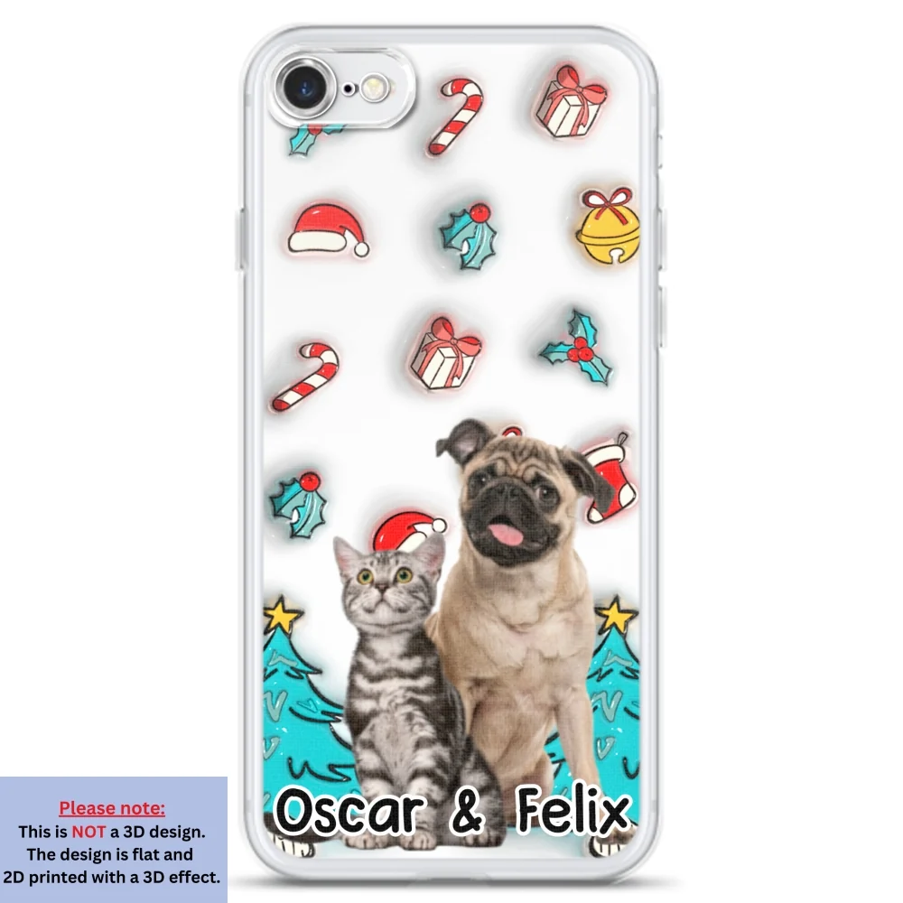 Santa Is Coming Photo - Personalized Custom 3D Inflated Effect Phone Case - Image 7