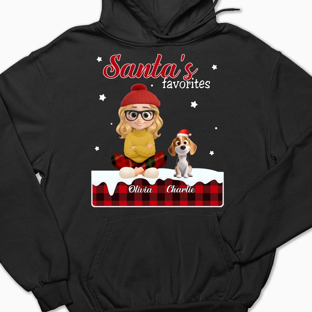 Santa Loves You So Do Them - Personalized Custom Hoodie - Image 6