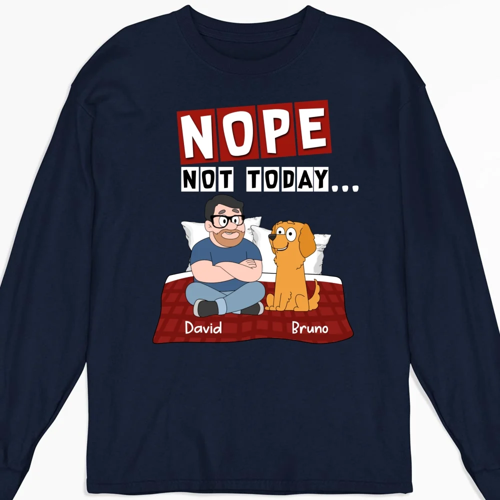 Saying No - Personalized Custom Long Sleeve T-shirt - Image 5