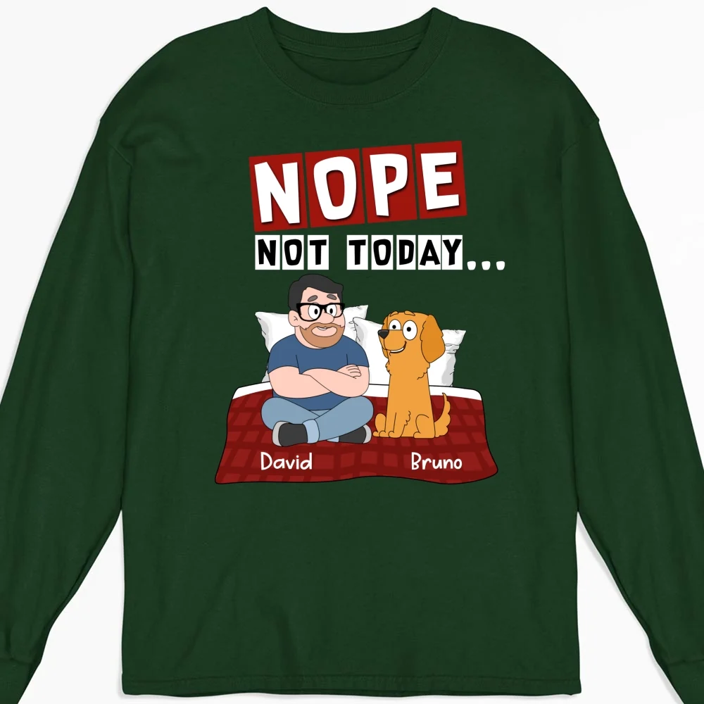 Saying No - Personalized Custom Long Sleeve T-shirt - Image 6