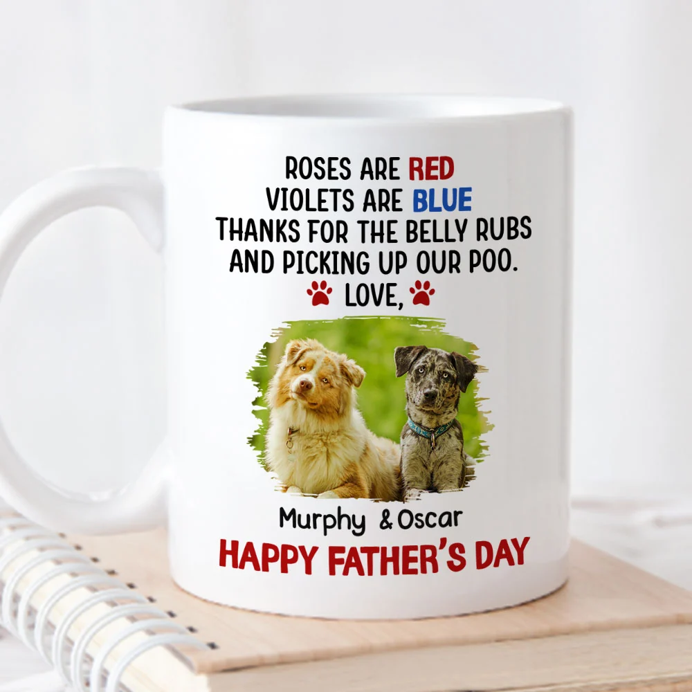 Scooping My Poo Photo - Personalized Custom Coffee Mug