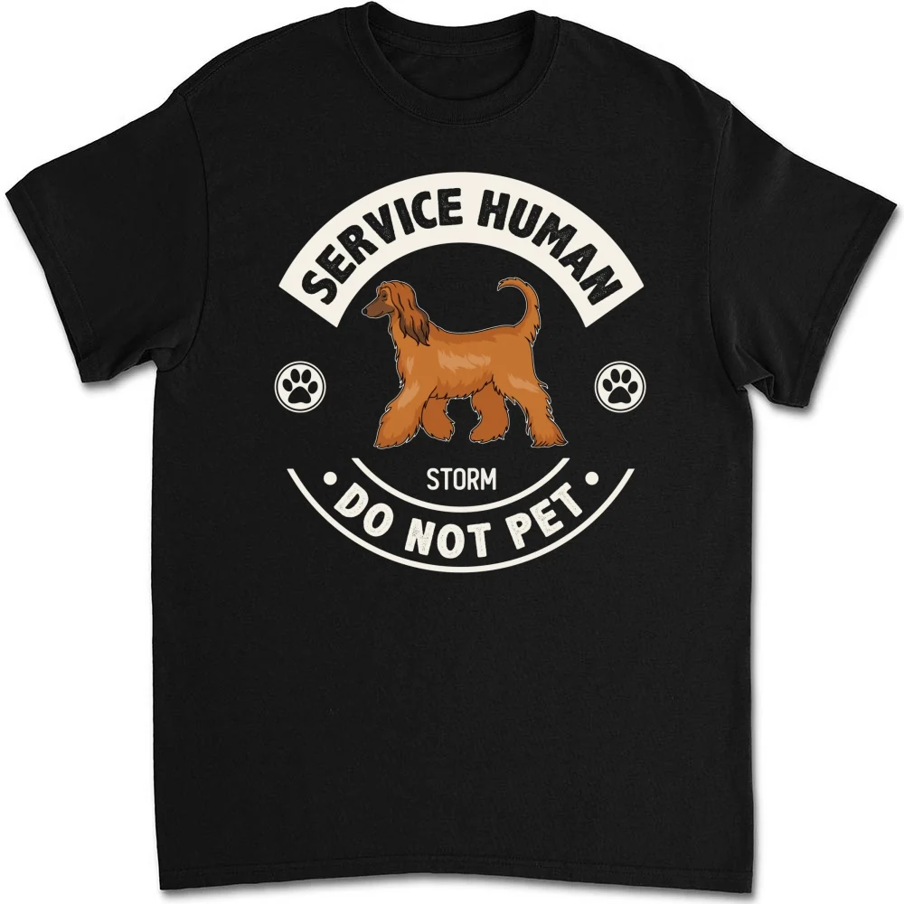 Service Human Dogs - Personalized Custom Unisex T-Shirt - Image 5