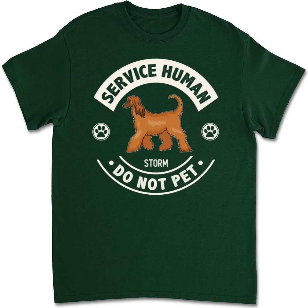 Service Human Dogs - Personalized Custom Unisex T-Shirt - Image 7