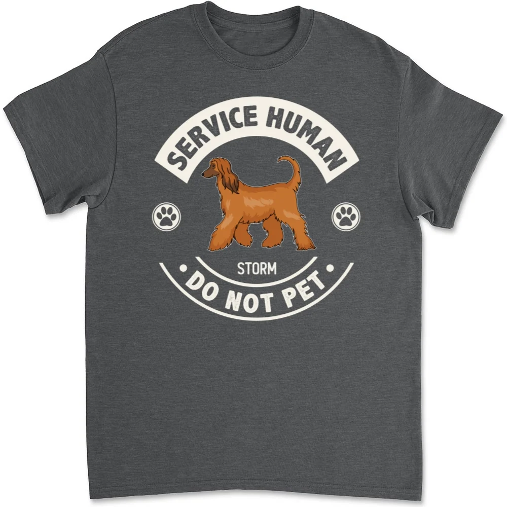 Service Human Dogs - Personalized Custom Unisex T-Shirt - Image 9