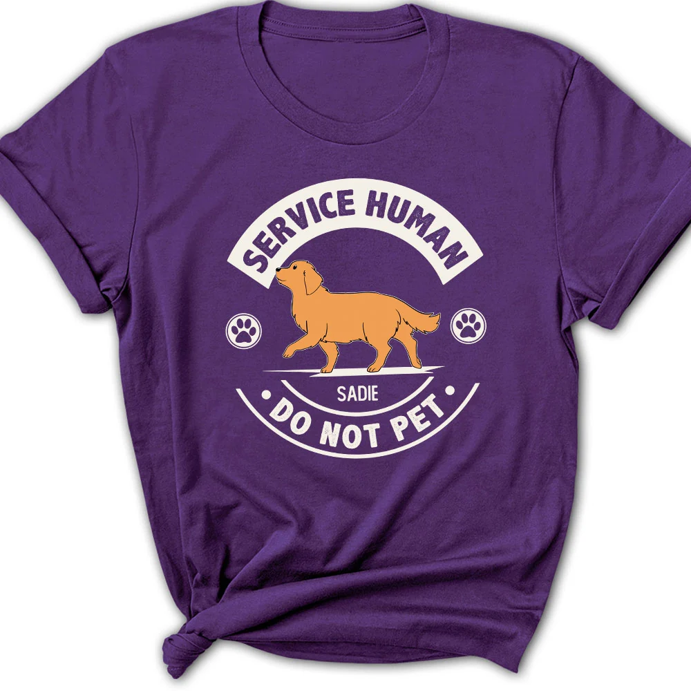 Service Human Dogs - Personalized Custom Women's T-Shirt