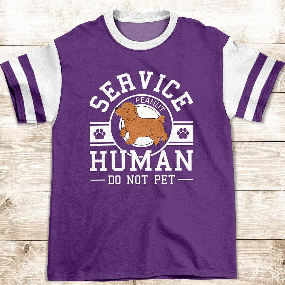 Service Human Logo - Personalized Custom All-over-print T-shirt - Image 2